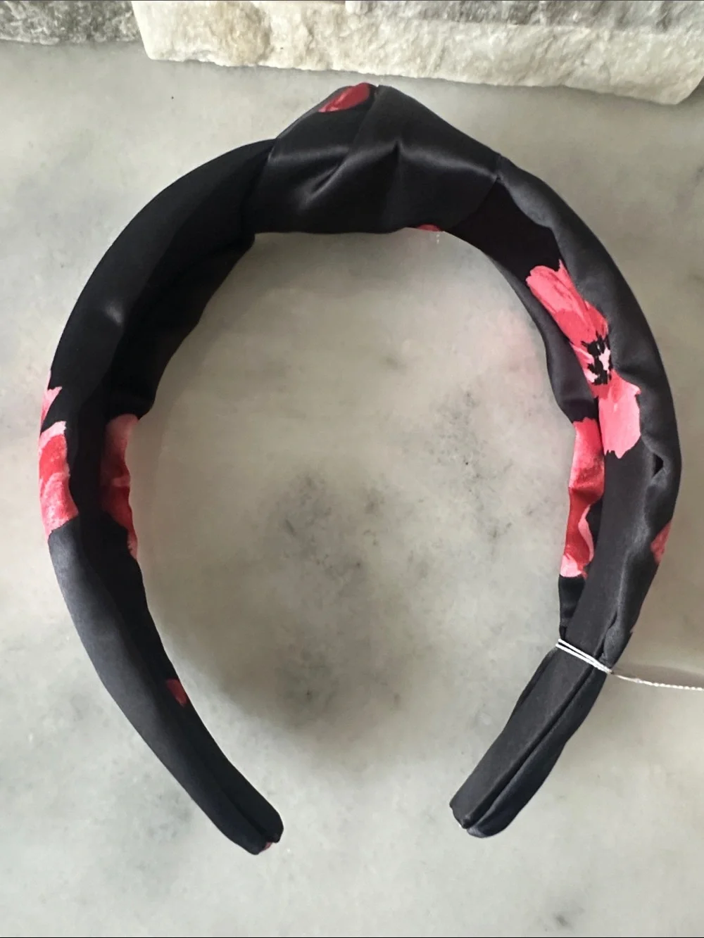 Floral Satin Knot Headband